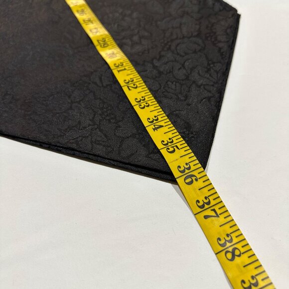 Set of 3 Black Brocade Table Runner Elegant Sophisticated 12" x 72" Paisley EUC - Picture 3 of 8